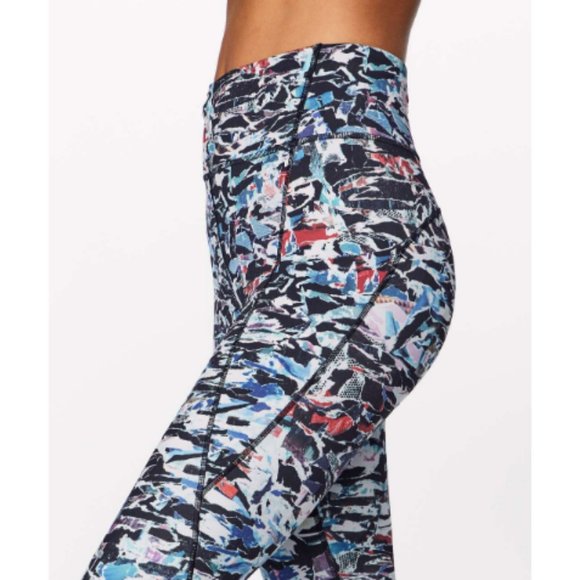 Lululemon Break Free Crop Nulux 17" Culture Clash Size 4 - Picture 3 of 11